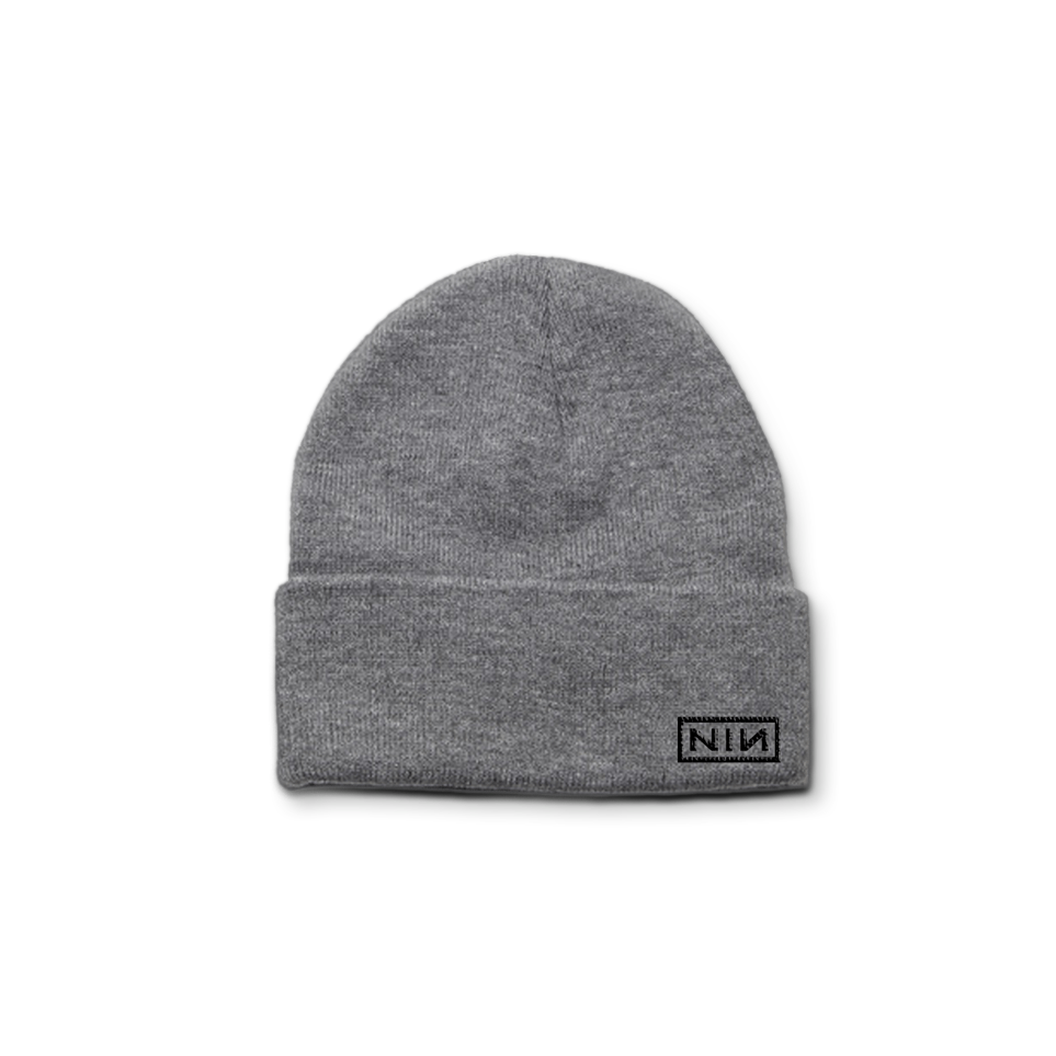 NIN LOGO GREY BEANIE