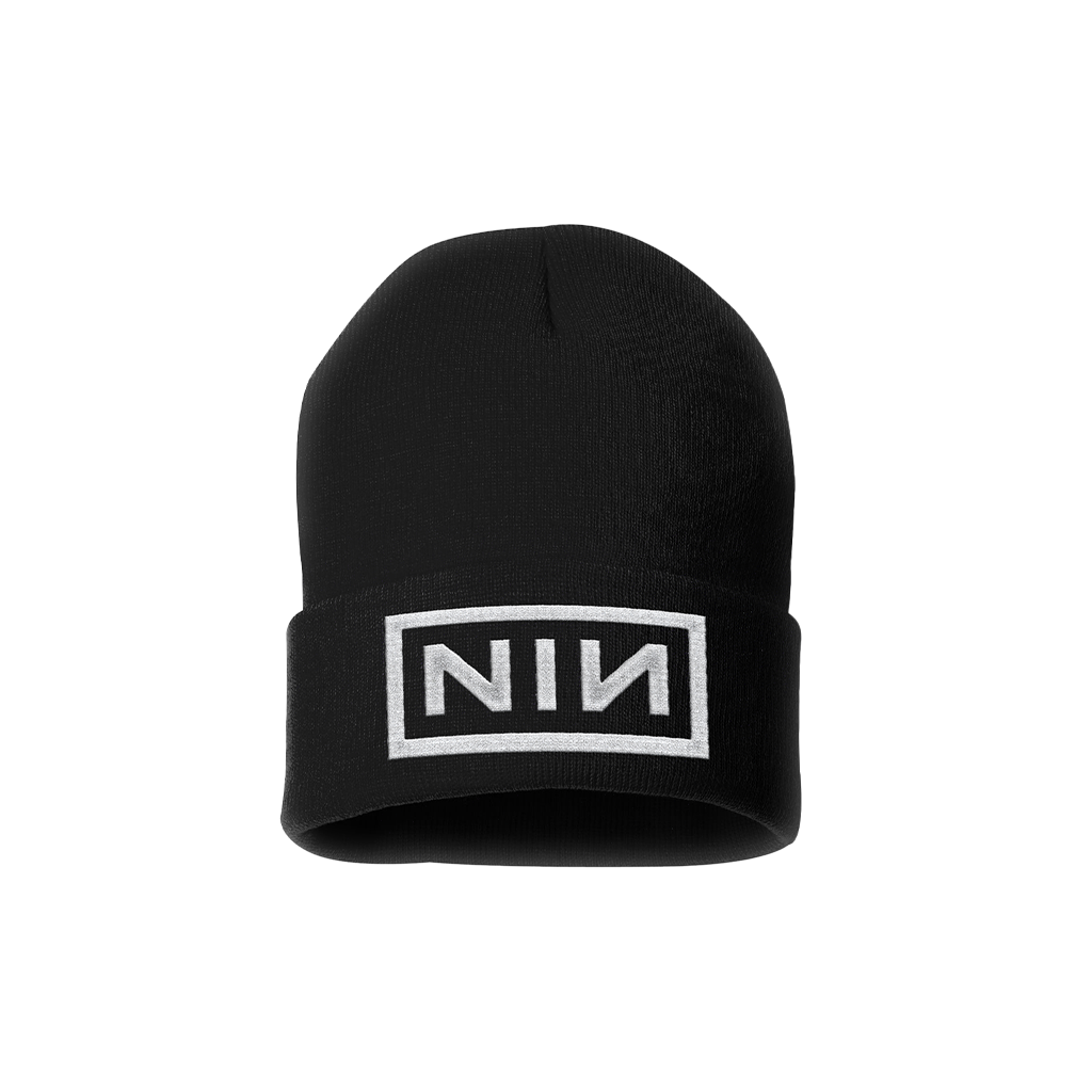 NIN LOGO BLACK BEANIE